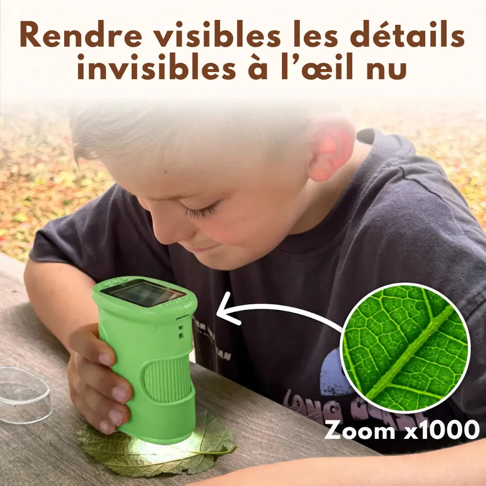 Kit Microscope avec écran qui éloigne des écrans (+ 50 CARTES OFFERTES)