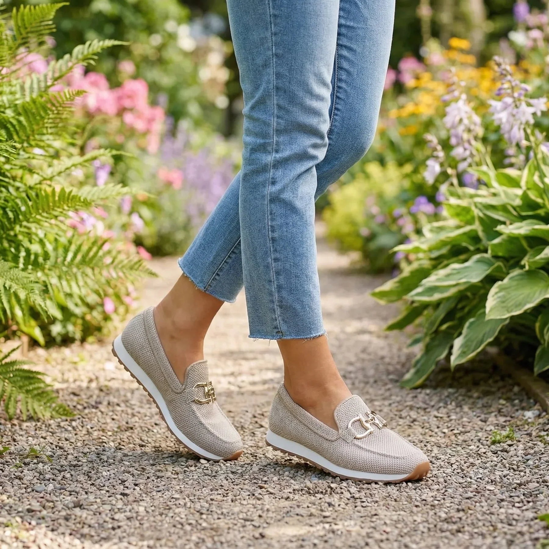 Loriana®| Baskets Mocassins Confortables & Élégantes
