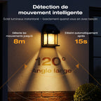 Offre spéciale Nouvel An : 50 % de réduction sur tout ! 🔥Applique murale solaire à détecteur de mouvement en tungstène