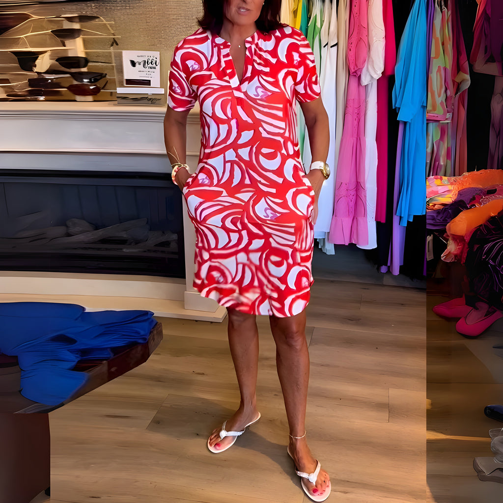 Loriana® Robe à manches courtes