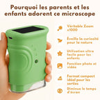 Kit Microscope avec écran qui éloigne des écrans (+ 50 CARTES OFFERTES)