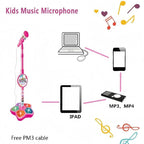 🎄🎉Offre spéciale printemps : 50 % de réduction ✨ Microphone karaoké pour enfants avec lecteur de musique lumineux — Le cadeau idéal pour vos petits