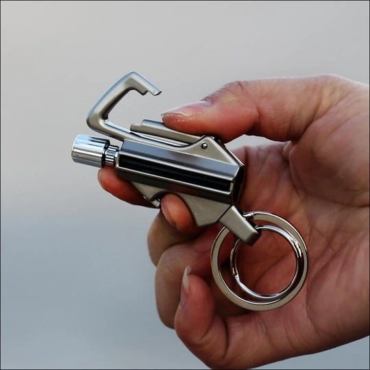 🏕️ L’OUTIL DE SURVIE N°1 – 10000 Allumages Garantis + Décapsuleur !  🔥Porte-clés briquet à silex