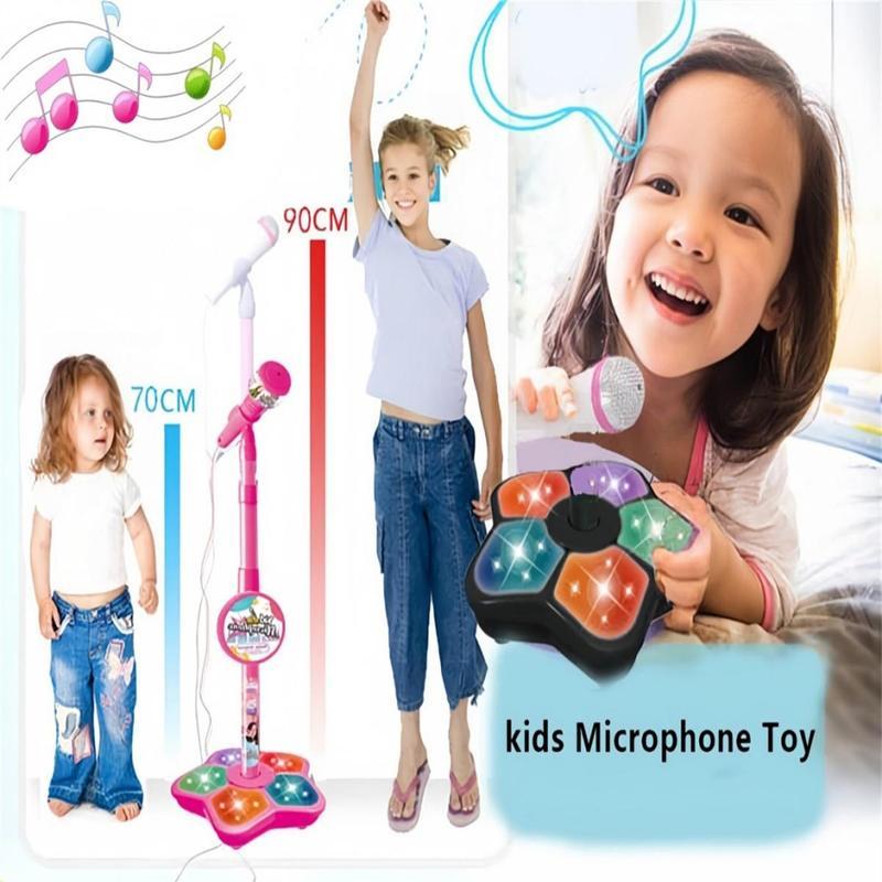 🎄🎉Offre spéciale printemps : 50 % de réduction ✨ Microphone karaoké pour enfants avec lecteur de musique lumineux — Le cadeau idéal pour vos petits