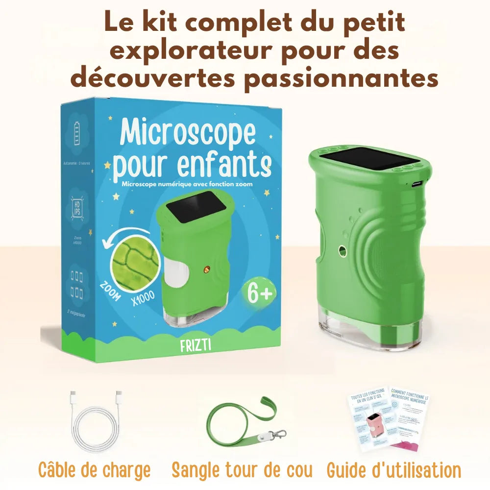 Kit Microscope avec écran qui éloigne des écrans (+ 50 CARTES OFFERTES)