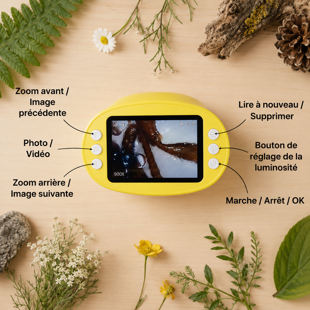 Kit Microscope avec écran qui éloigne des écrans (+ 50 CARTES OFFERTES)