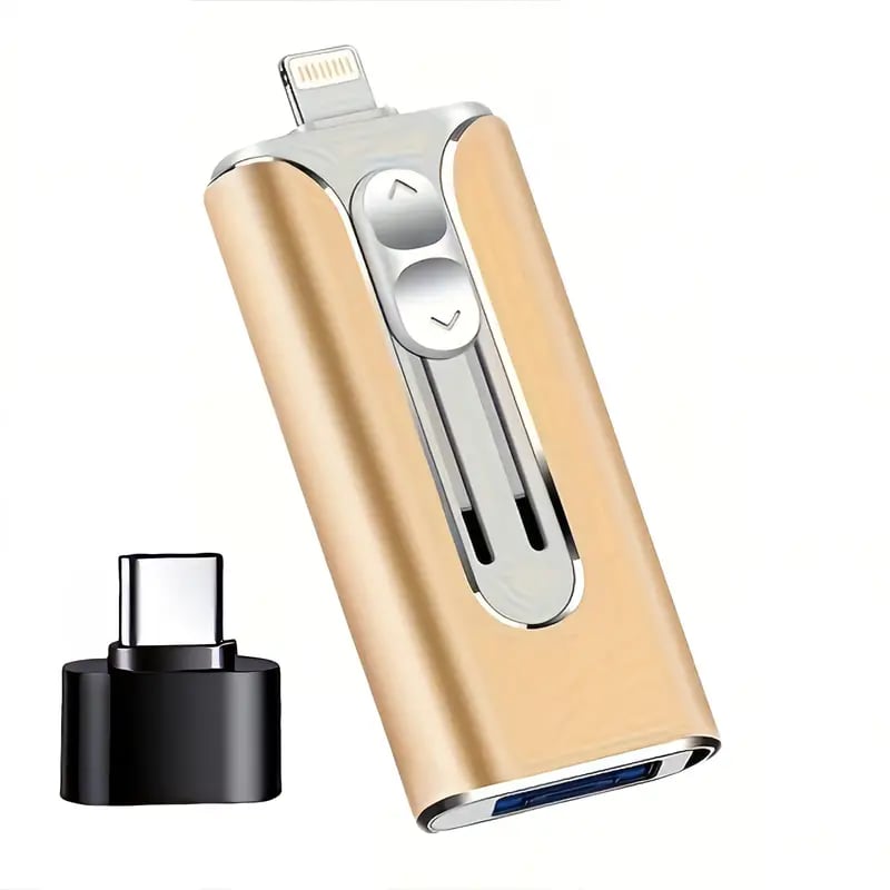 🔥Clé USB 4 en 1 16 à 256 Go Micro USB + 8 broches + USB 3.0 pour téléphone portable et ordinateur