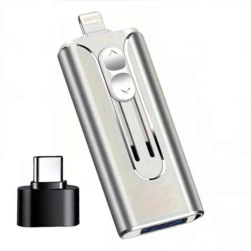 🔥Clé USB 4 en 1 16 à 256 Go Micro USB + 8 broches + USB 3.0 pour téléphone portable et ordinateur