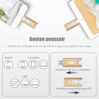 🔥Clé USB 4 en 1 16 à 256 Go Micro USB + 8 broches + USB 3.0 pour téléphone portable et ordinateur