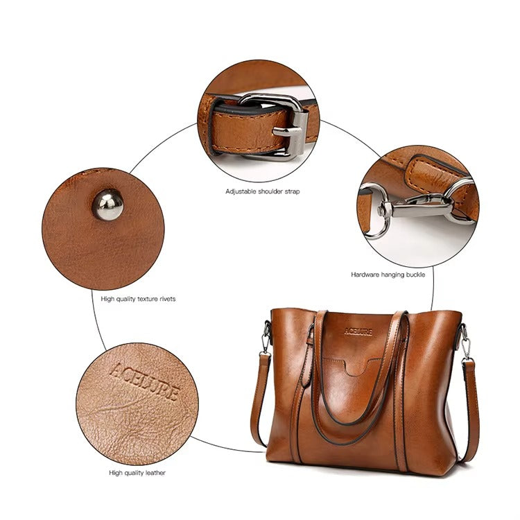 Loriana® Sac à main en cuir pour femmes