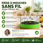 🌿💚 Piège anti-mouches écologique | Fonctionne sans énergie, lavable et réutilisable longue durée sans produit toxique ✅