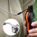 Sifflet de survie multifonctionnel 7 en 1 pour l'extérieur