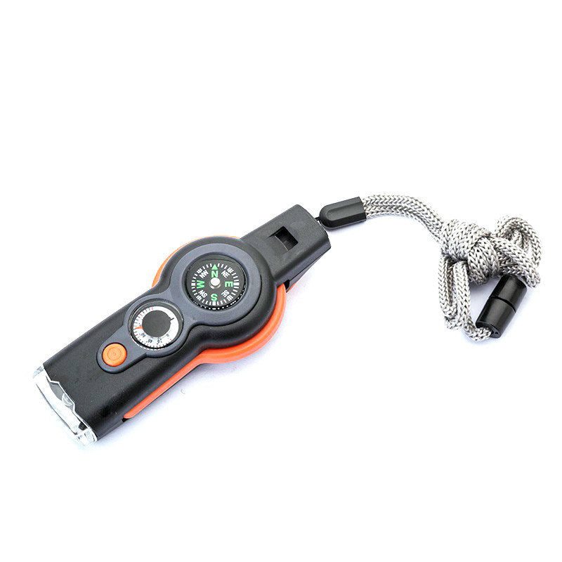 Sifflet de survie multifonctionnel 7 en 1 pour l'extérieur